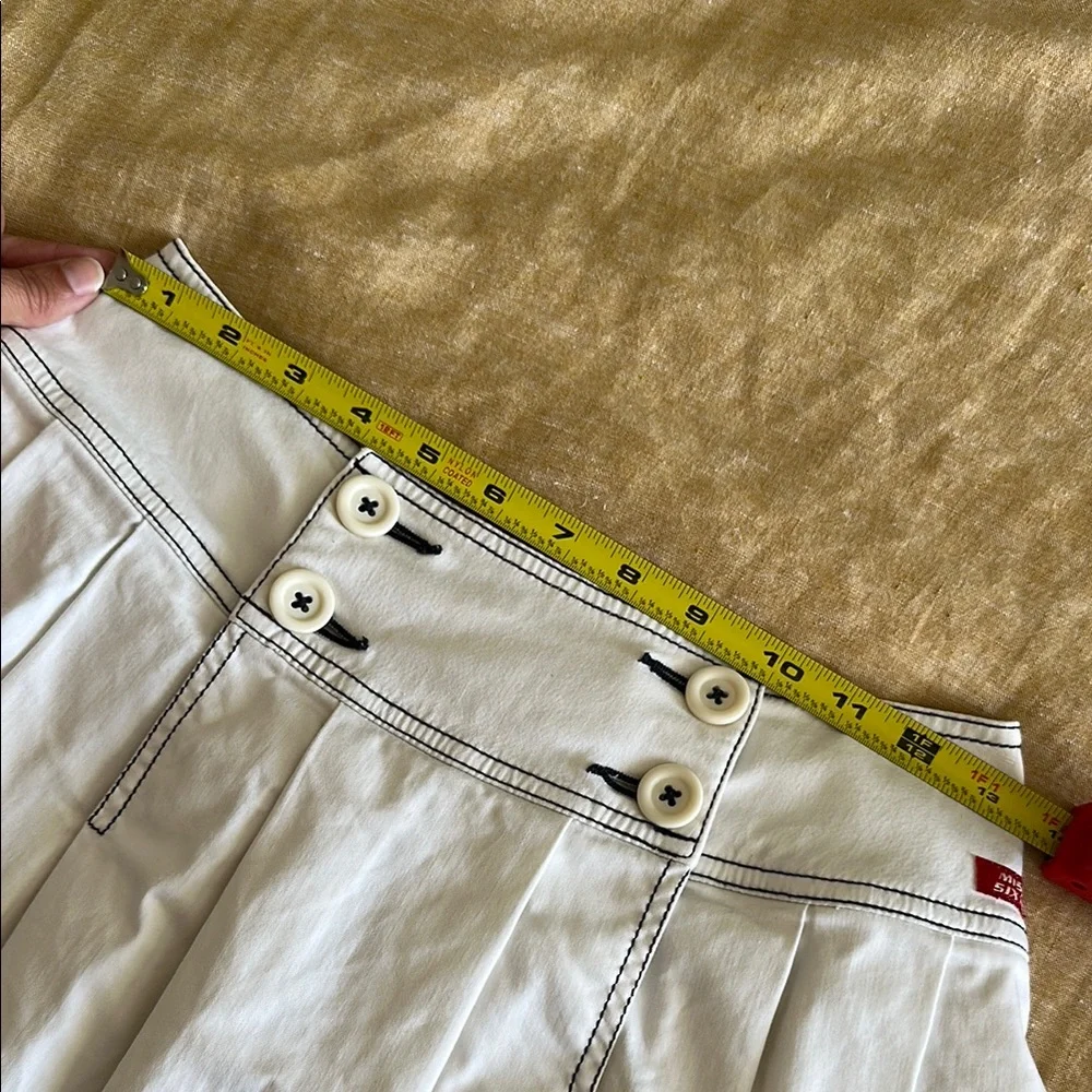 Miss Sixty Y2K Vintage White Pleated Skirt ~ - Picture 3 of 9